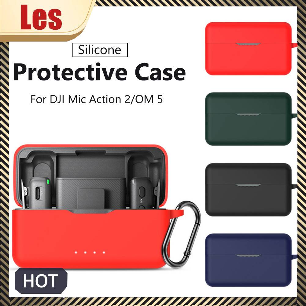 Hộp Sạc Không Dây Kèm Mic Cho DJI Action 2 / OM 5