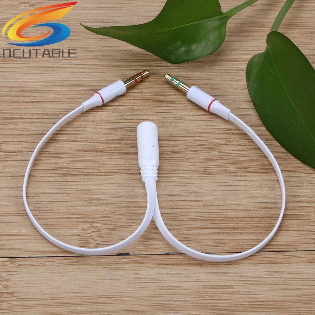 Cáp Chuyển Đổi Âm Thanh 3.5mm 1 Sang 2 Lỗ Chuyên Dụng Cho Tai Nghe / Mic