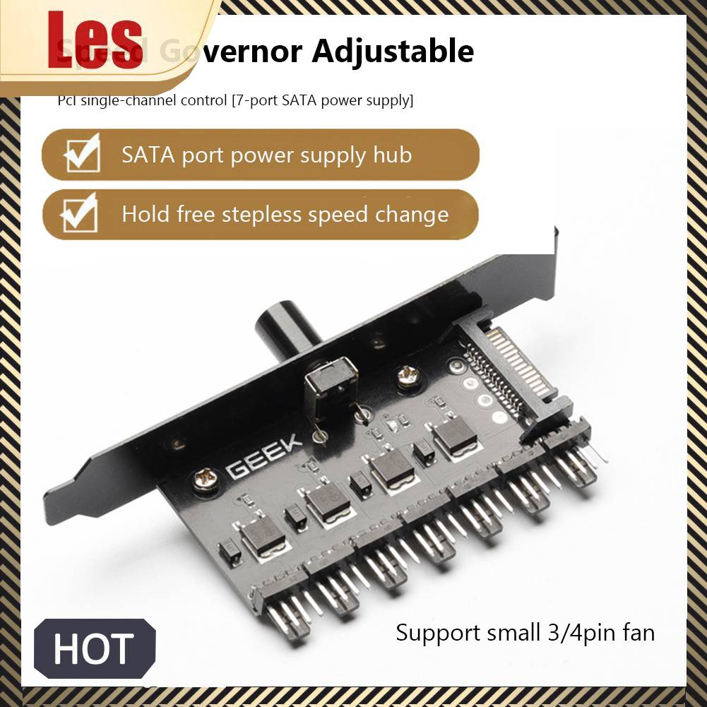 Bộ Chia Quạt Tản Nhiệt Máy Tính 1 Sang 7 12V 4 Pin 3 Pin