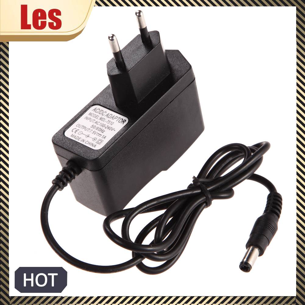 Phích Cắm Sạc EU AC 100-240V DC 5.5X2.5Mm 7.5V 1A 1000mA