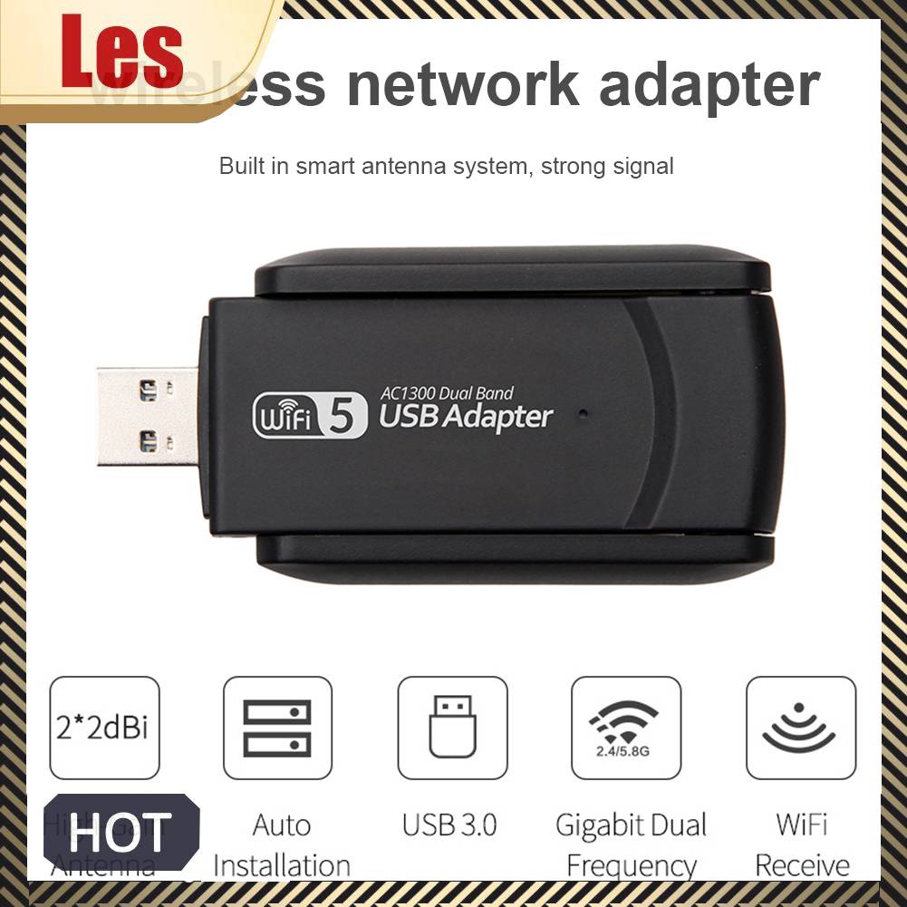 Thẻ Mạng Không Dây 1300Mbps Bluetooth 4.2 2.4G 5G USB