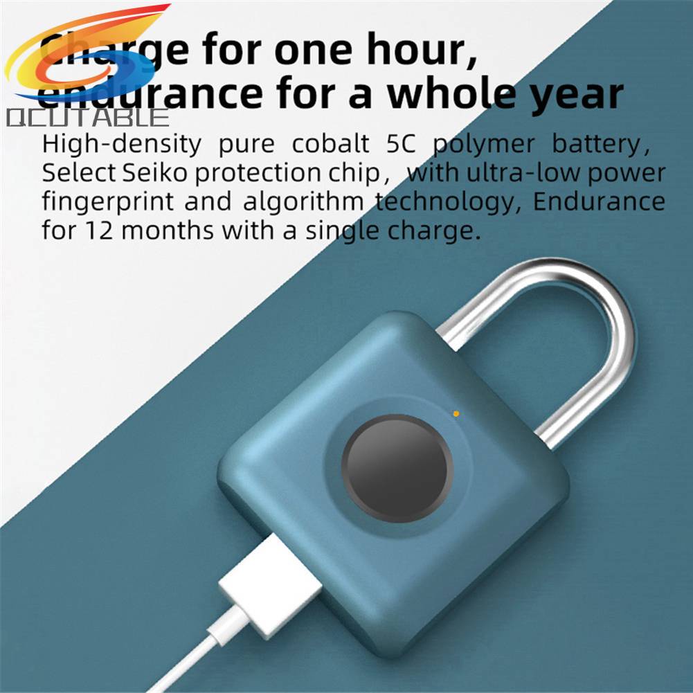 Ổ Khóa Cửa Vân Tay Thông Minh Sạc USB Không Cần Chìa Tiện Dụng