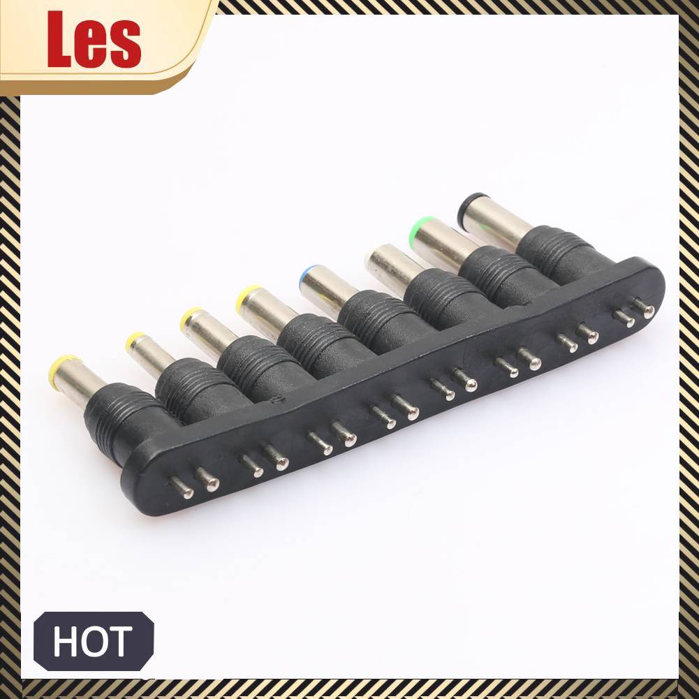 1 Bộ 8 Đầu Cắm Sạc AC / DC 2Pin Cho Notebook