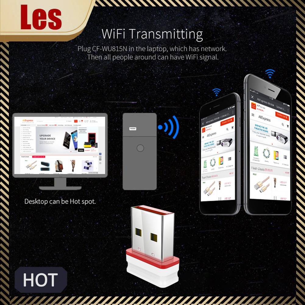 Usb Thu Sóng Wifi COMFAST Mini 150Mbps Thẻ