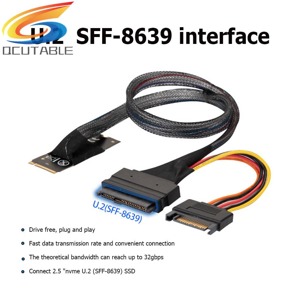 Cáp ChuyểN ĐổI M2TO8639 M.2 M-Key Sang U.2 SFF-8639 Cho 2.5 inch NVMe SSD