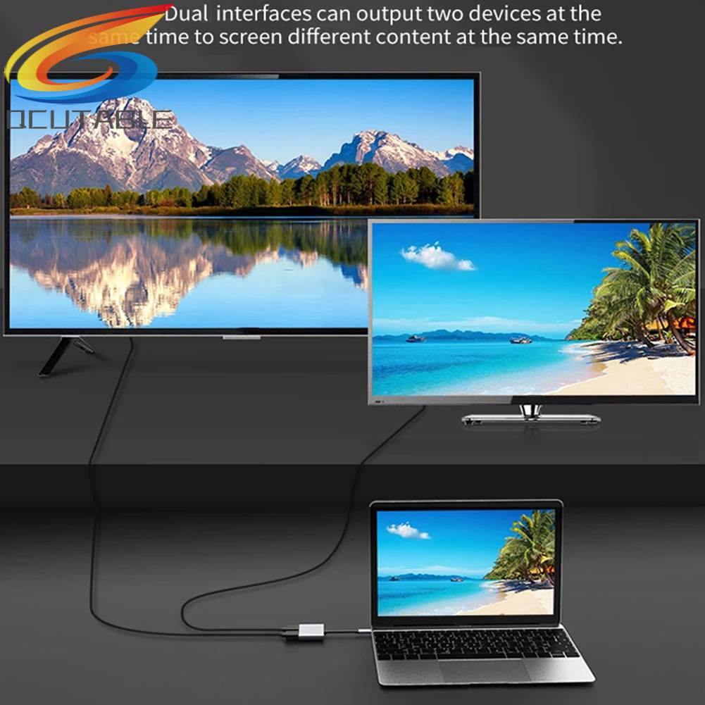 Bộ Chia Cổng USB Type C Sang HDMI 4K HD Cho Macbook