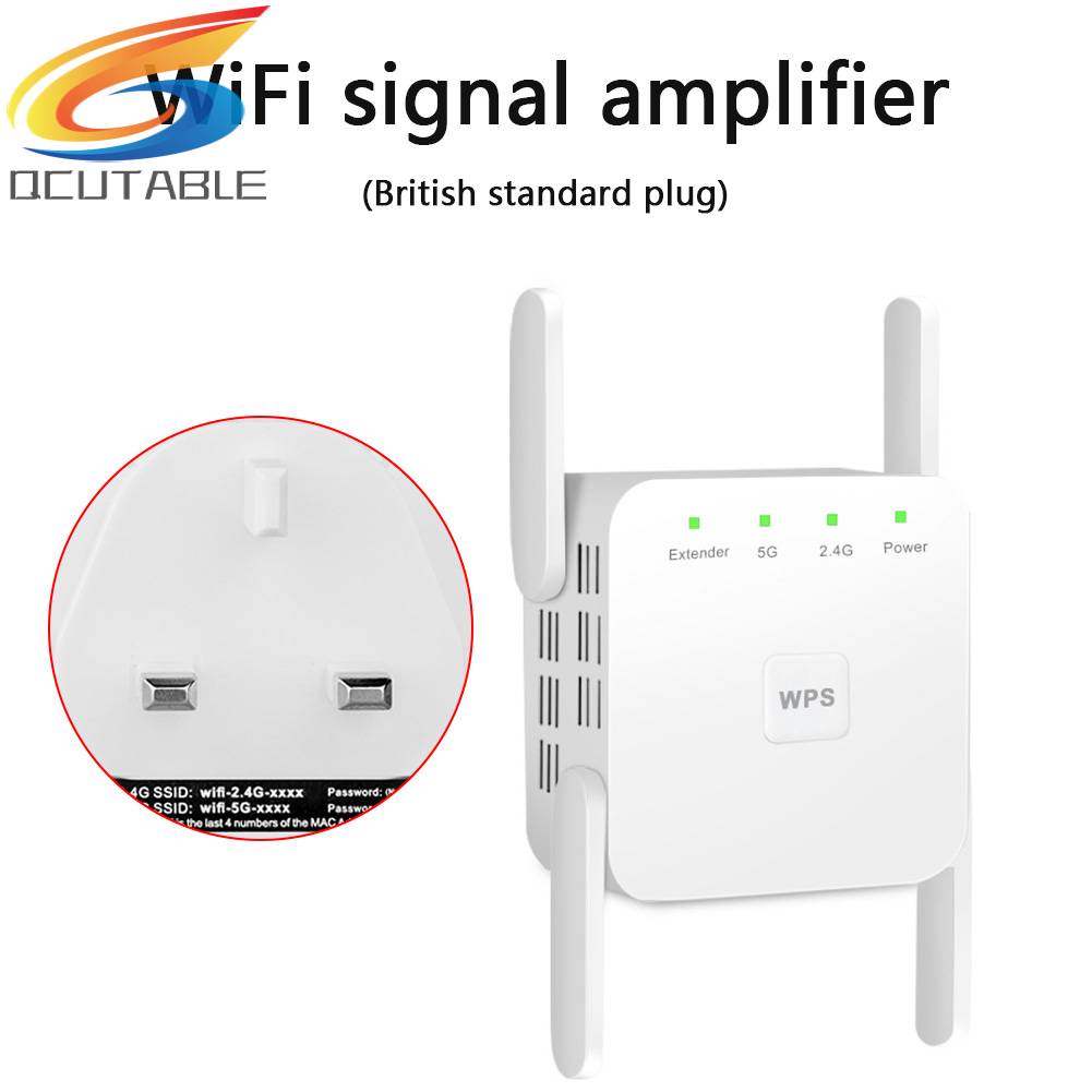 Thiết Bị Tăng Cường Tín Hiệu WiFi 4 Ăng Ten 1200M 2.4 + 5GHz