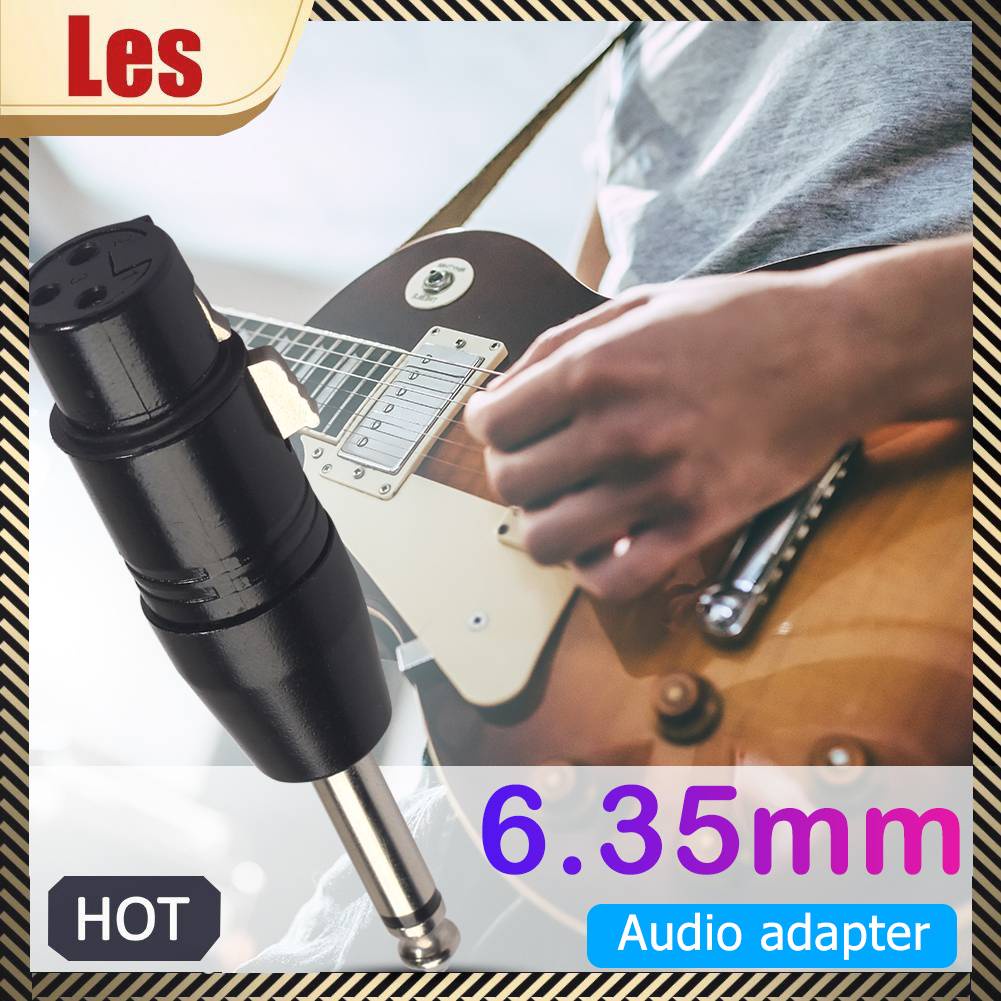 Đầu Nối Chuyển Đổi Âm Thanh 6.35mm Mono Male Sang XLR 3pin Female