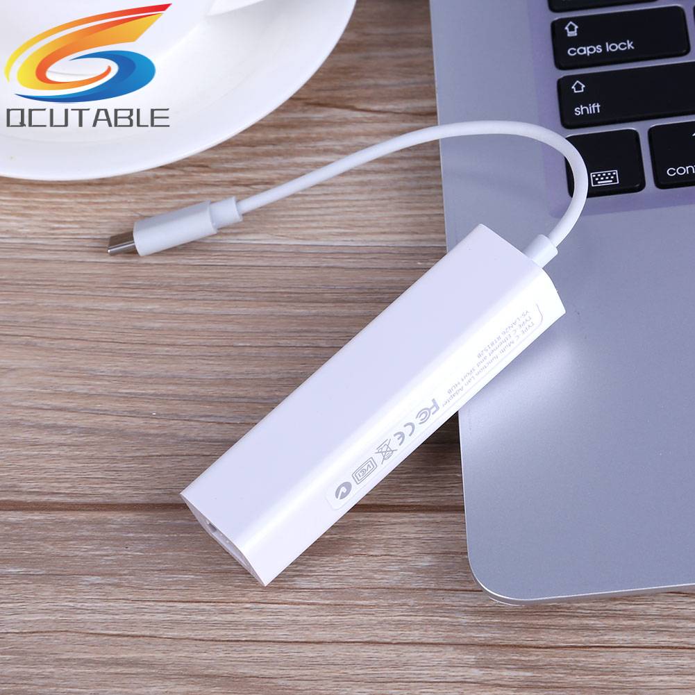 Cáp ChuyểN ĐổI MạNg RJ45 Sang USB 3.1 Type-C, 3 CổNg USB