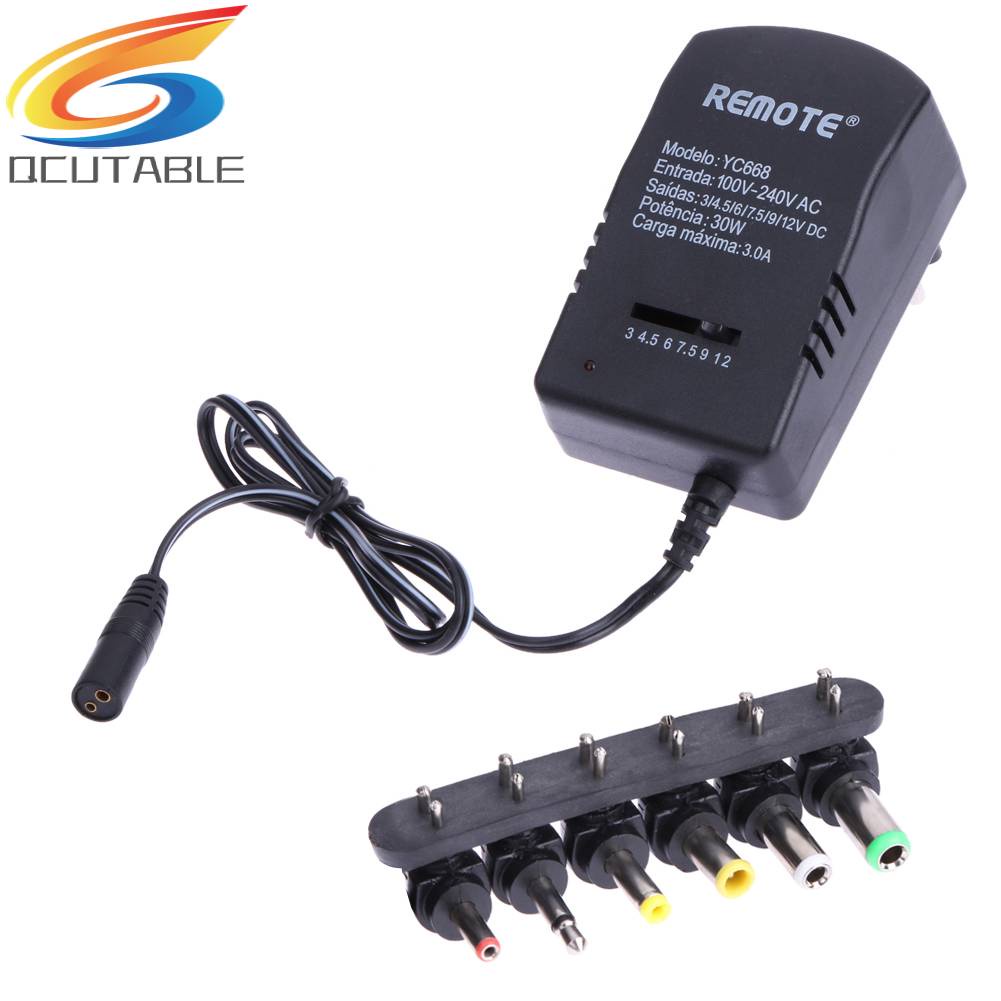 Củ Sạc EU 3.0A AC DC 6 Phích Cắm 12V
