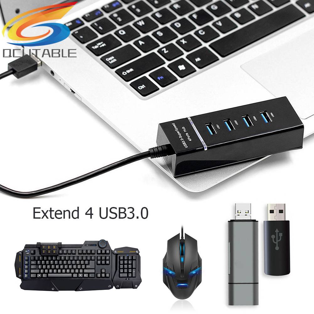 Cáp ChuyểN ĐổI Hub 4 CổNg USB 3.0 TốC Độ Cao 5Gbps Cho Laptop / PC