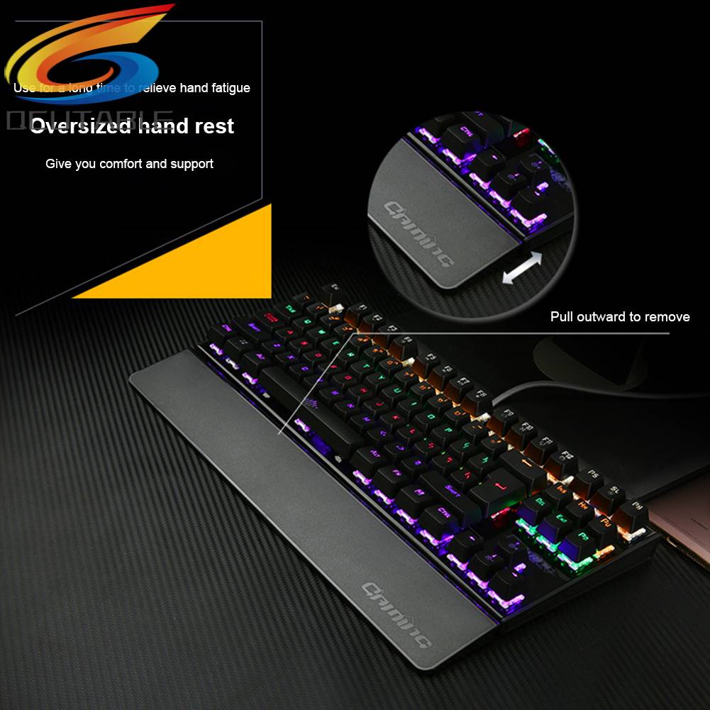 Bàn Phím Cơ Gaming 87 Phím Có Đèn Led Nền