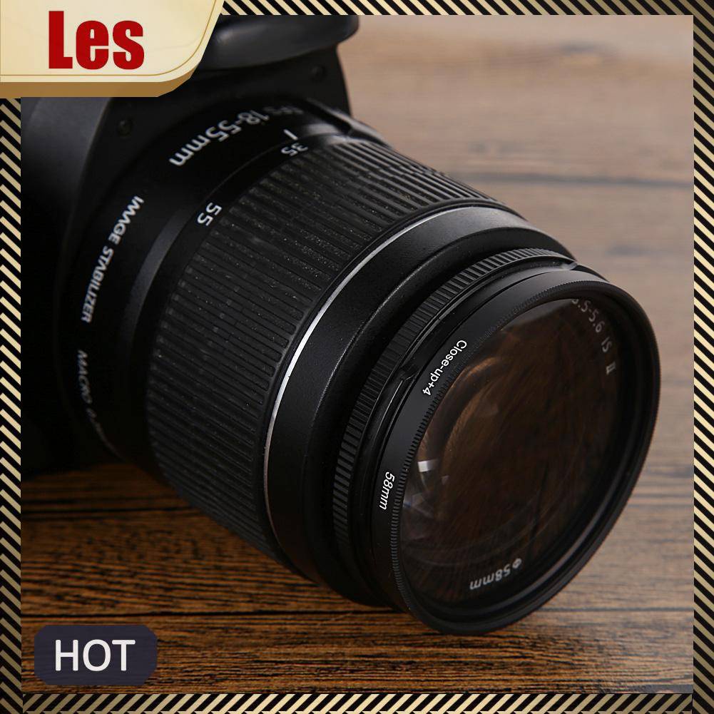 Bộ Lọc Ống Kính Máy Ảnh 58MM + 1 + 2 + 4 + 10 Cho Canon EOS 650D 600D 18