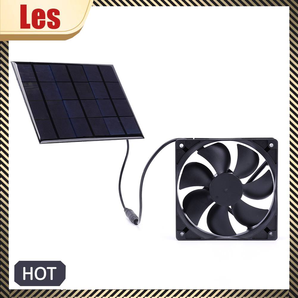 Bảng Điều Khiển Năng Lượng Mặt Trời 5W 6V Kèm Quạt Thổi Khí Dành Cho Nhà Gà