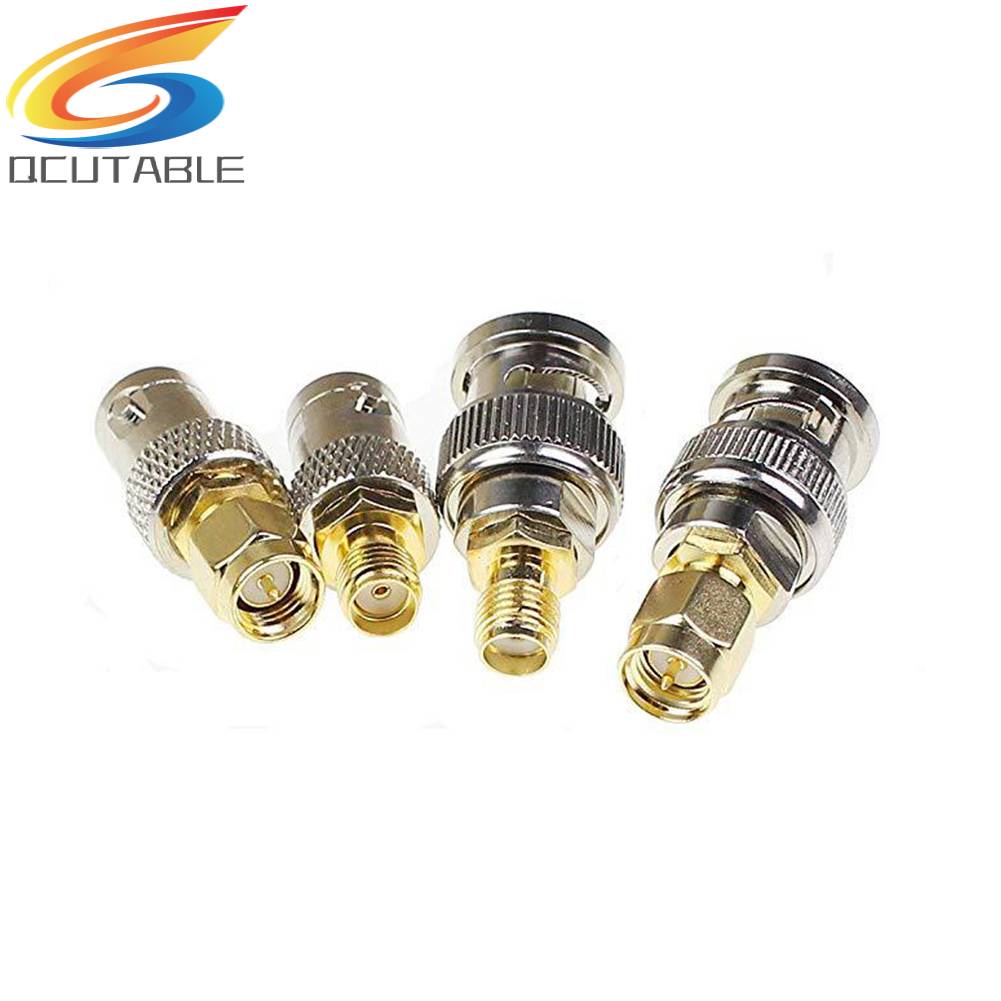 Set 4 Đầu Nối Chuyển Đổi BNC Cái Sang SMA Đực