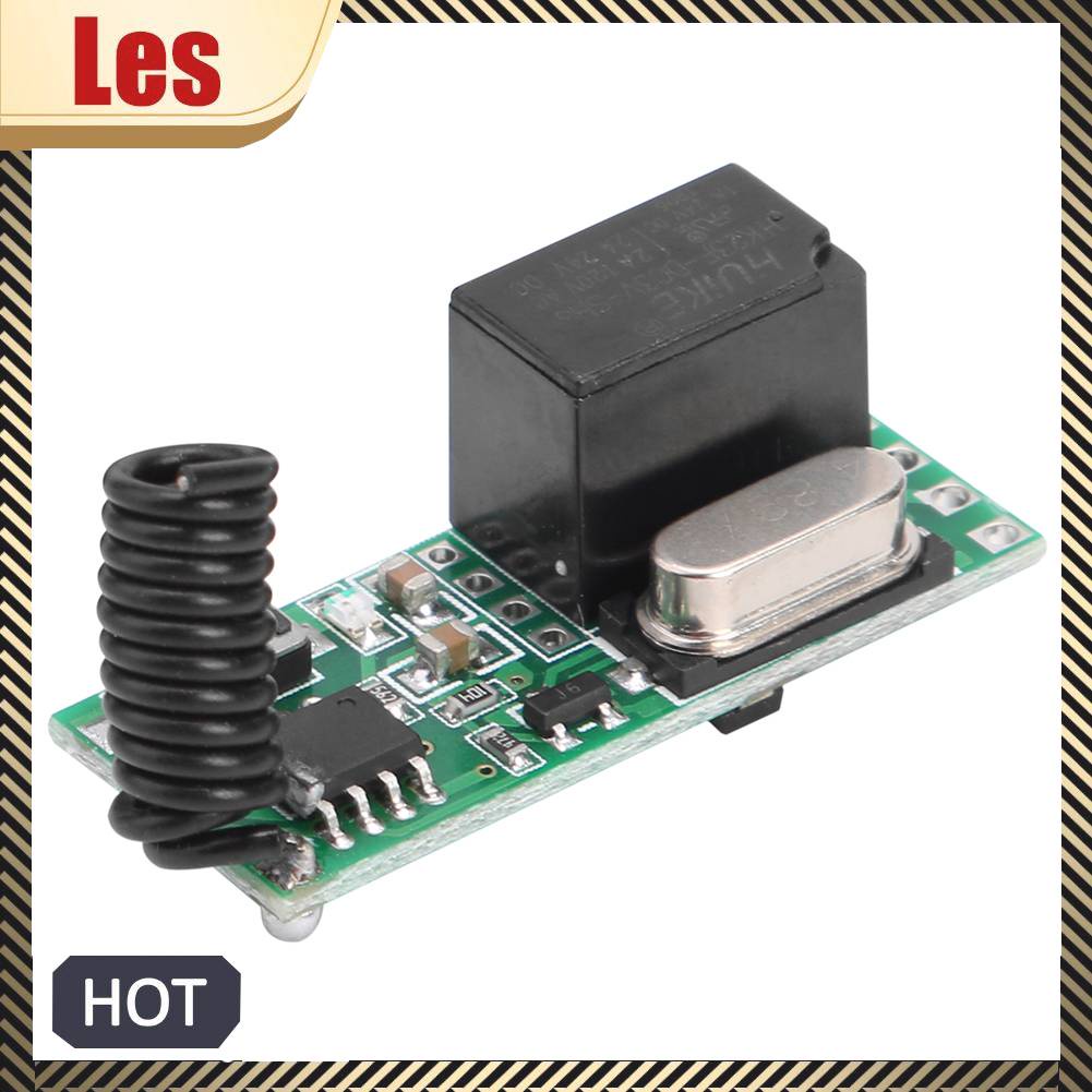 Công Tắc Điều Khiển Từ Xa Không Dây DC3V-5V 433MHZ 1CH RF Kèm 2 Nút Bấm