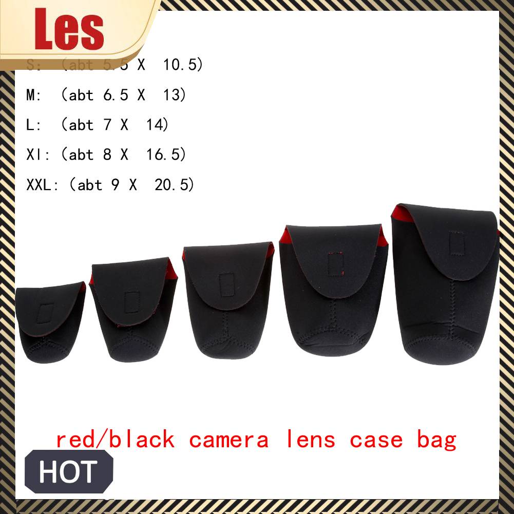 Bộ 5 Túi Đựng Ống Kính Máy Ảnh DSLR S M L XL XXL
