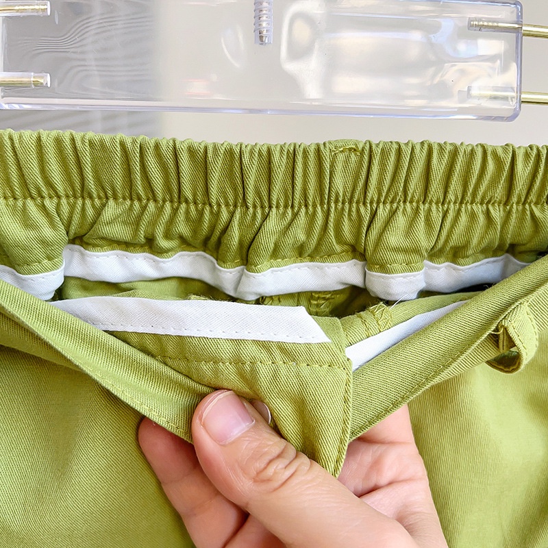 Bộ Áo Thun Dáng Ôm Phối Tua Rua + Quần Dài Dây Rút Màu Xanh Đen Xinh Xắn Thời Trang Cho Bé Gái