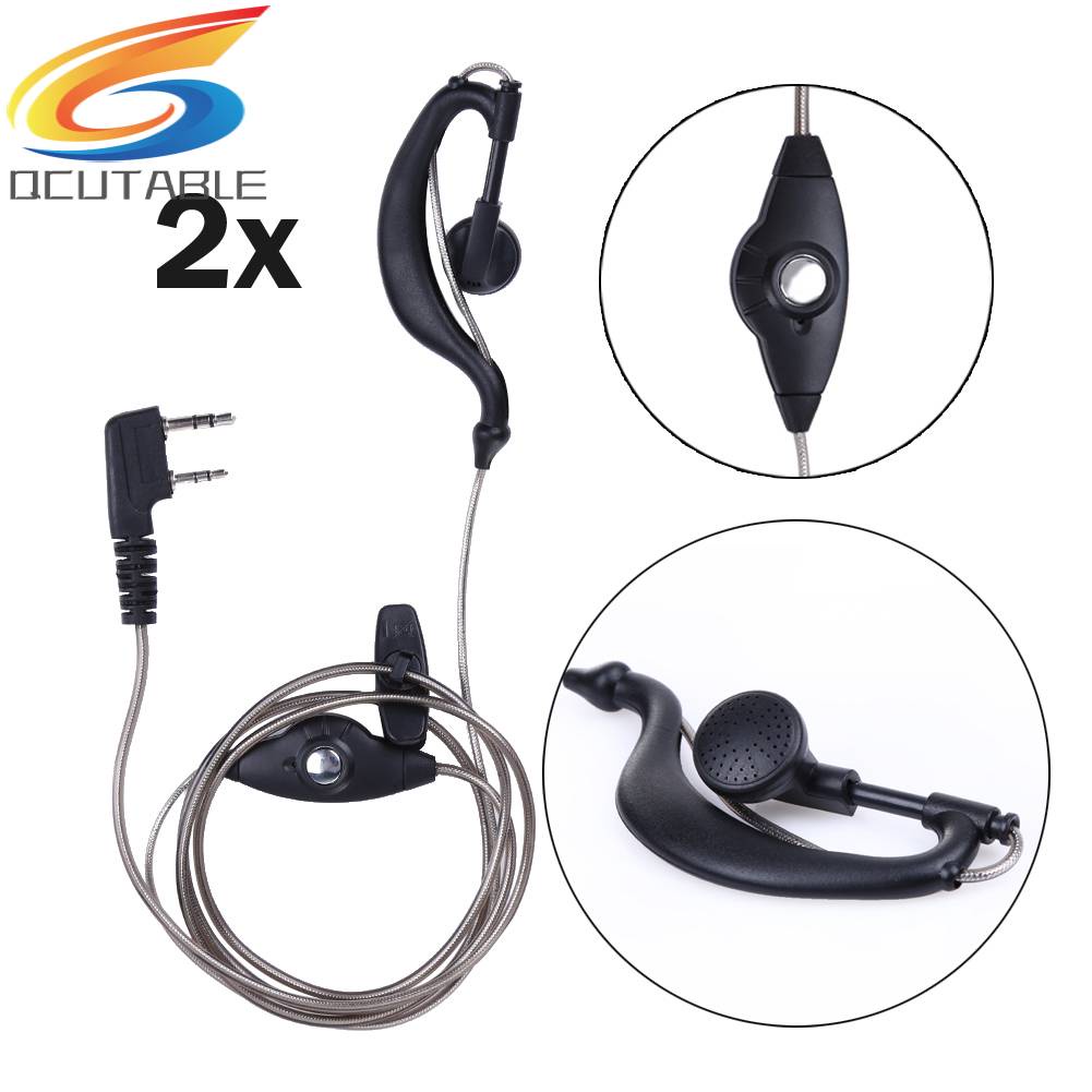 Set 2 Tai Nghe 2 PIN Kèm Micro PTT Chuyên Dụng Cho BAOFENG UV5R KENWOOD Etc