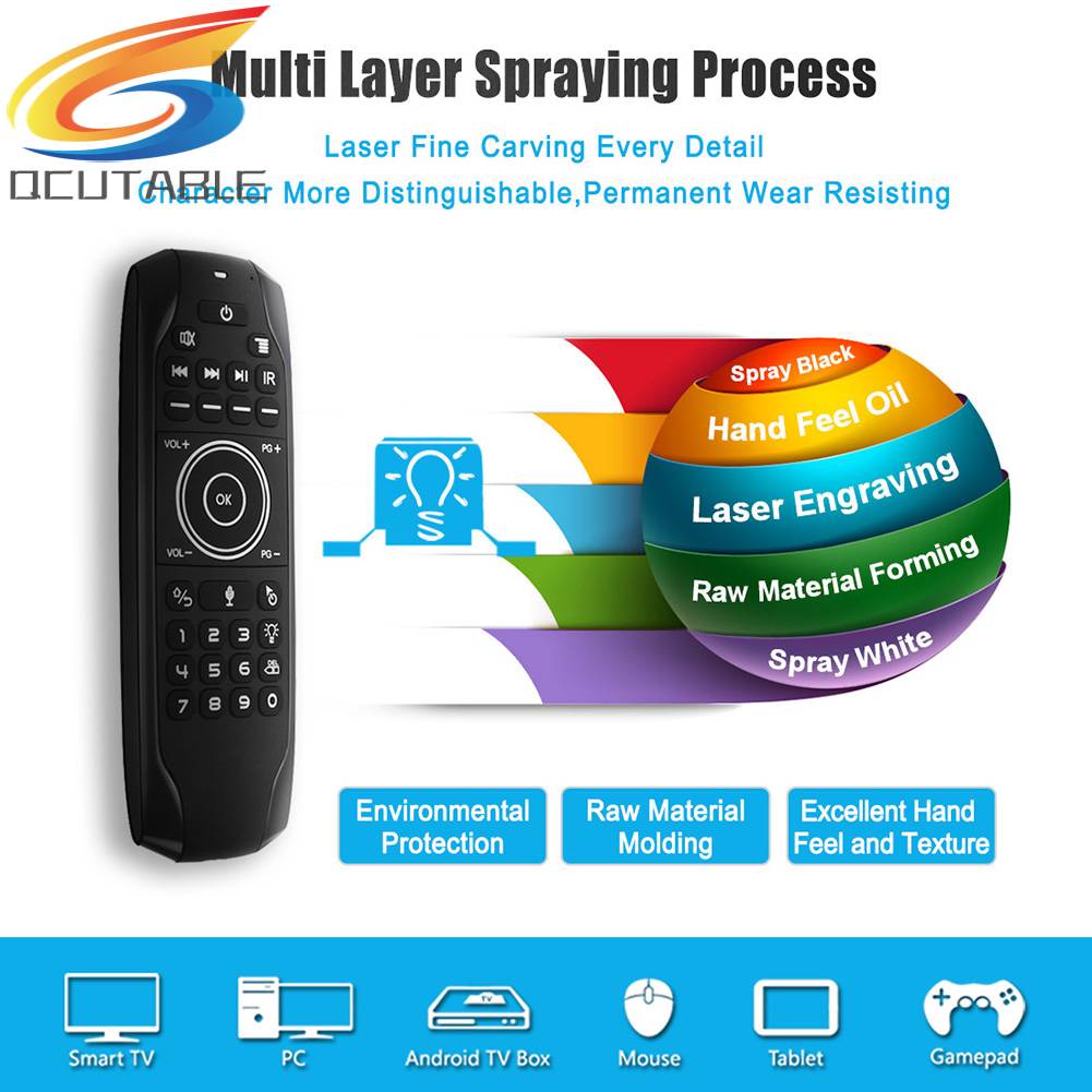 Bộ Bàn Phím Và Chuột Không Dây 2.4G Điều Khiển Bằng Giọng Nói Cho Máy Chiếu PC
