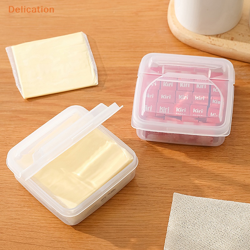 [Delication] Hộp Đựng Lát Bơ Phô Mai Để Tủ Lạnh Nhỏ Gọn Tươi Mát Trái Cây Rau Củ Quả