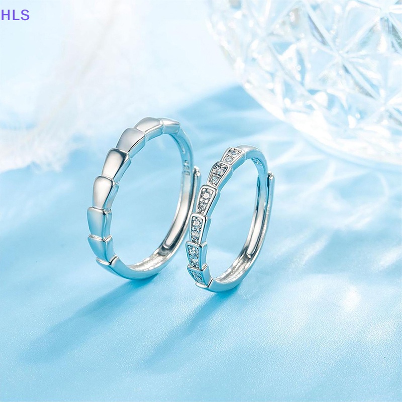 Nhẫn Hình Cây Tre Đính Đá Zirconia Đơn Giản Sáng Tạo Có Thể Điều Chỉnh Kích Thước Thời Trang Cho Cặp Đôi