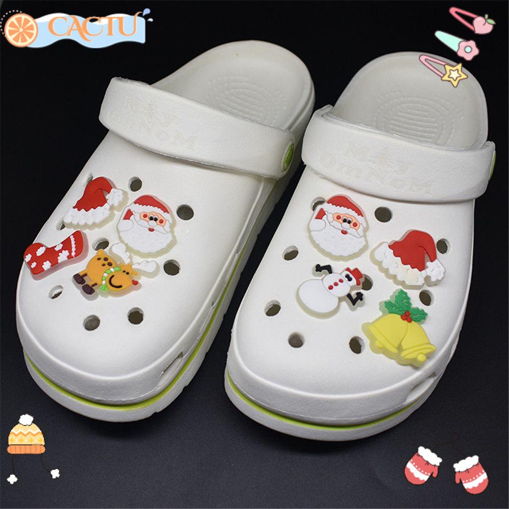 CACTU Bộ 10 Khóa Cài Giày Màu Dạ Quang Độc Đáo