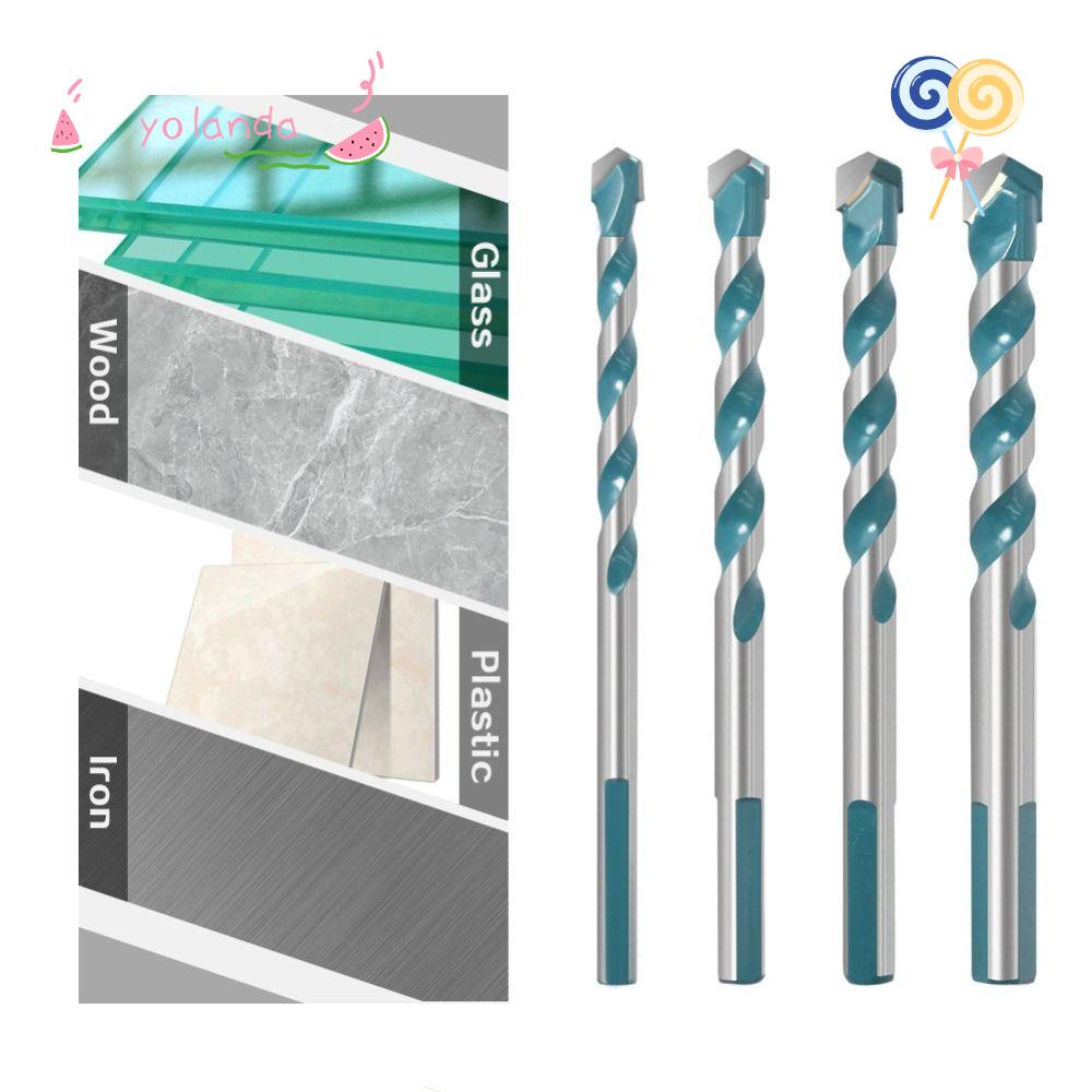 YOLA Bộ 5 Mũi Khoan Tam Giác Chất Liệu Thép Vonfram Chất Lượng Cao Đa Chức Năng Dùng Để Khoan Lỗ Gốm