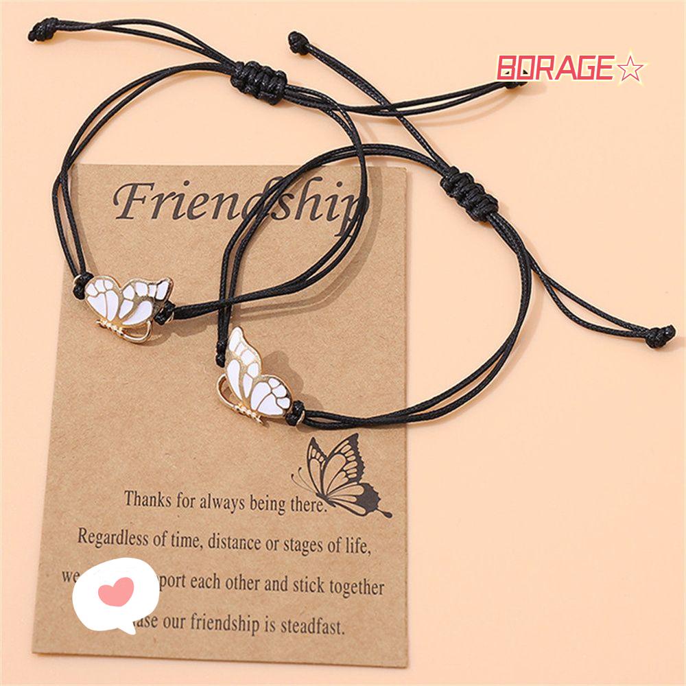 BORAG Vòng Tay Tình Bạn Với 2 Lớp Ghép Xinh Xắn