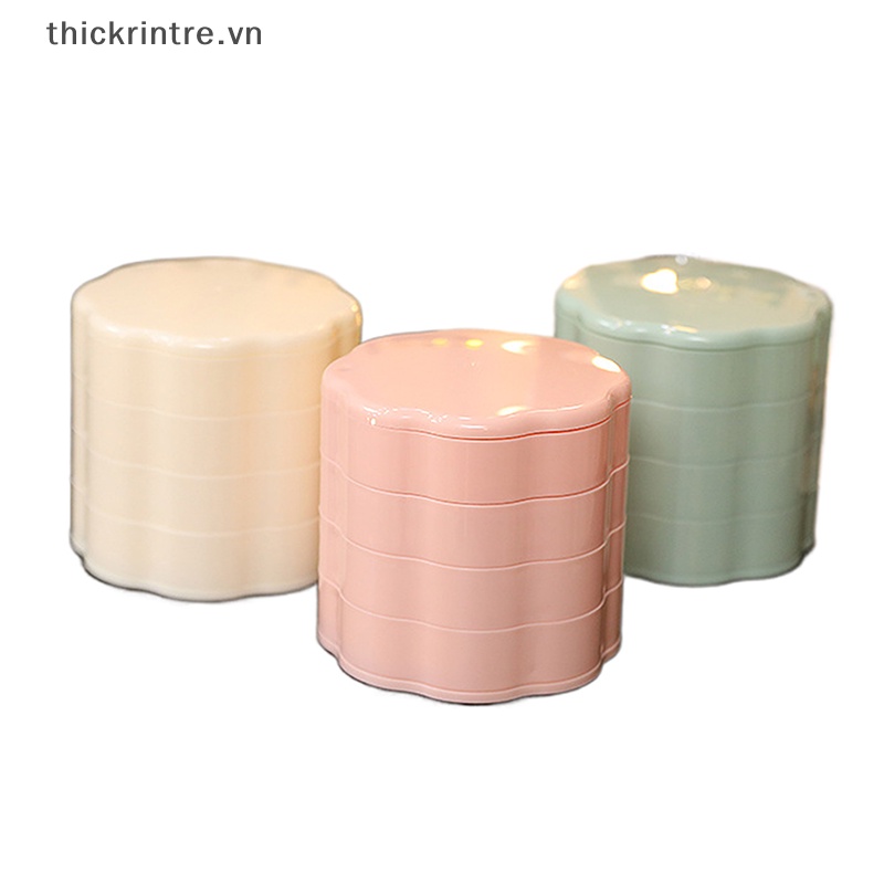 Hộp Đựng Trang Sức 4 Tầng Xoay 360 Độ Tiện Lợi