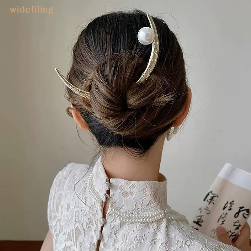 Kẹp Tóc Hình Bán Nguyệt Đính Ngọc Trai Giả Thời Trang Cho Nữ