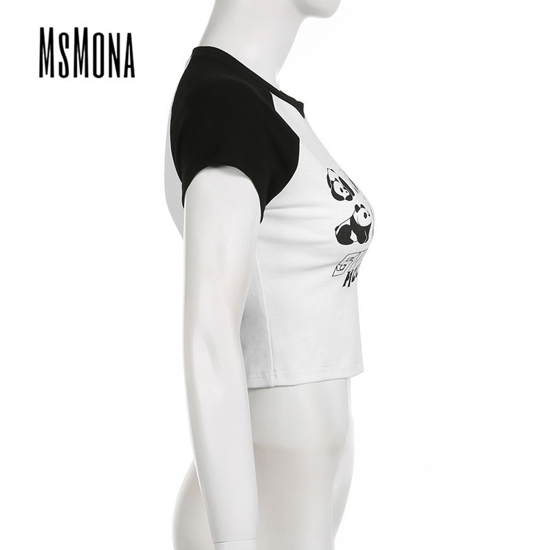 Áo Thun Ngắn Tay Cổ Tròn Màu Trơn Họa Tiết Hoa Thời Trang 2023 Cho Nữ