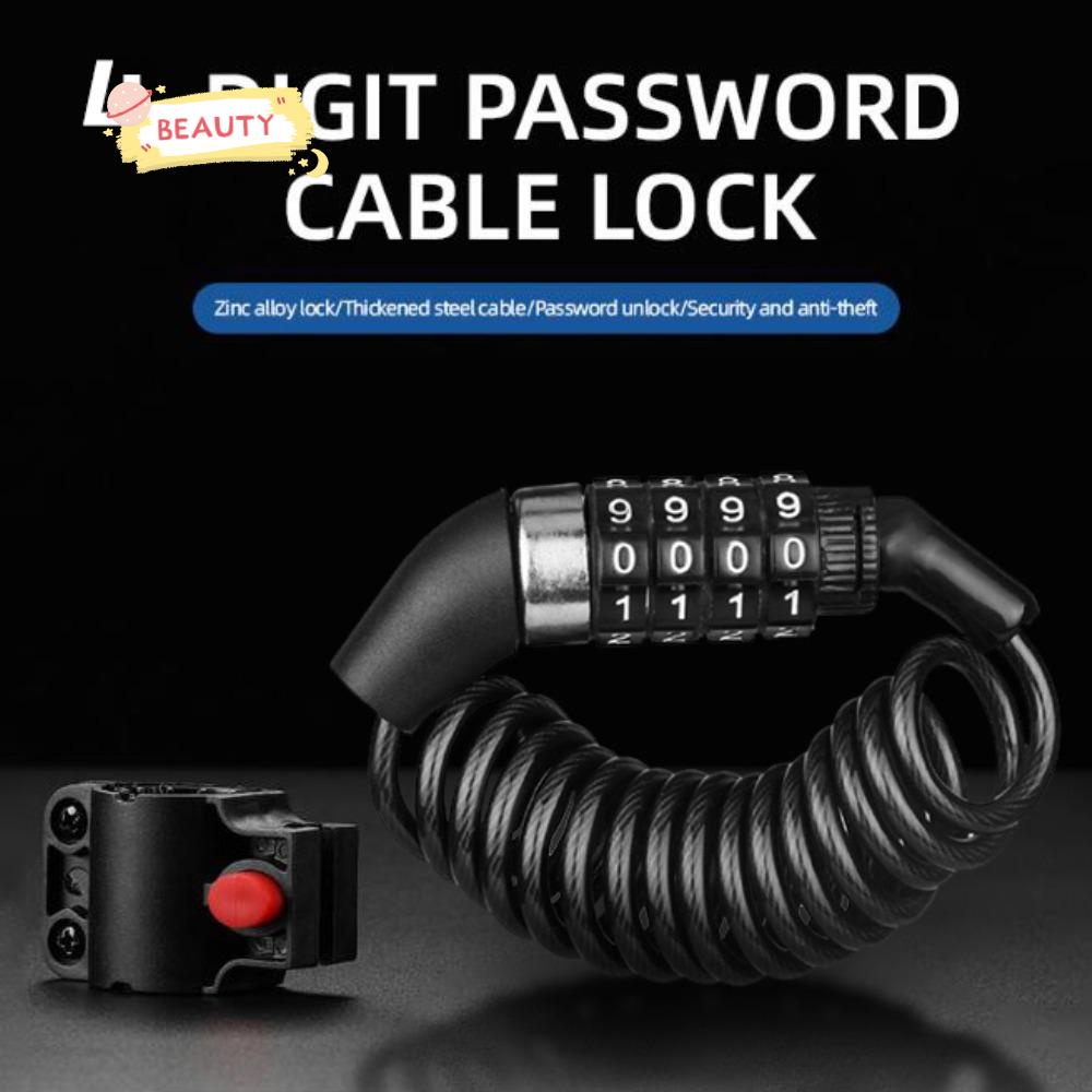 BEAUTY Ổ Khóa Mật Khẩu 4 Số Dùng Cho Nón Bảo Hiểm / Xe Đạp