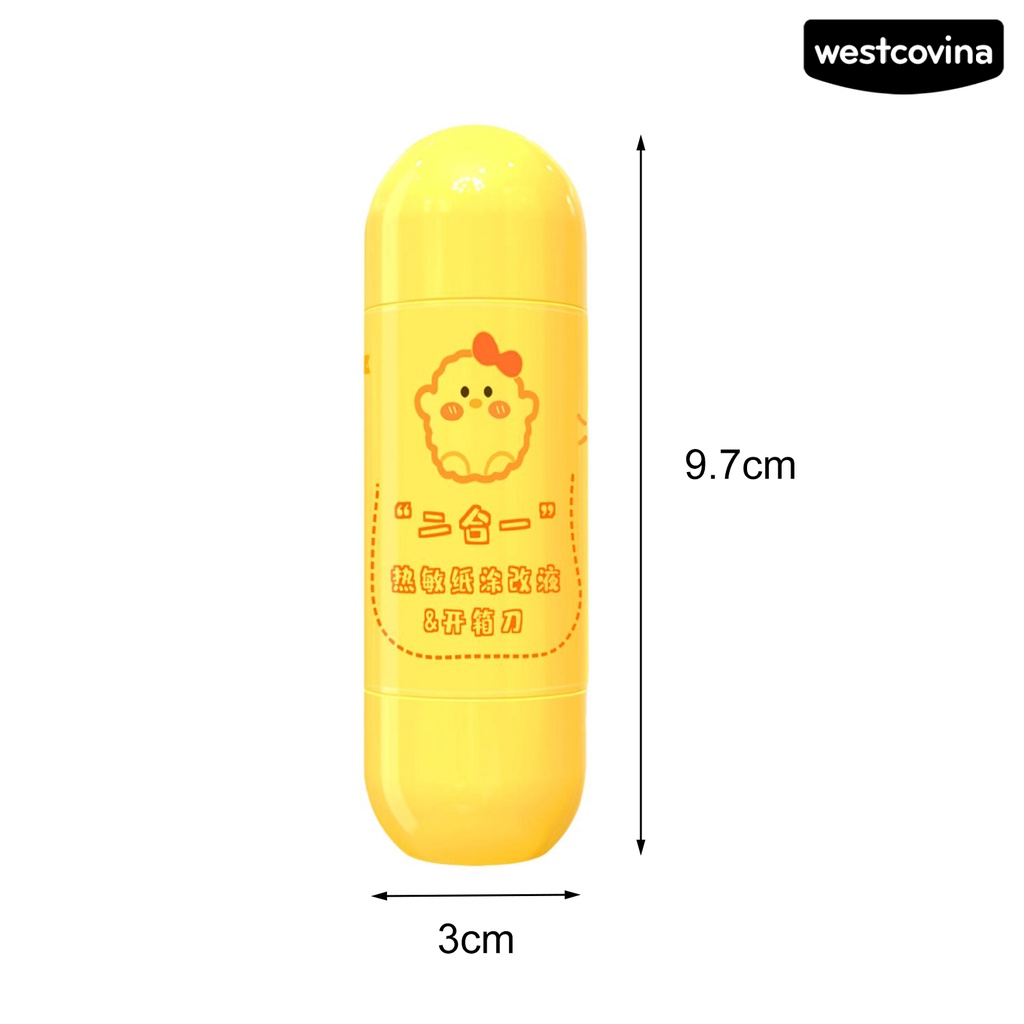 [WSTN]✎Bút Xóa Dạng Lỏng Hai Đầu 2 Trong 1 Nhanh Khô Che Phủ Tốt Chống Rò Rỉ Sự Bảo Vệ
