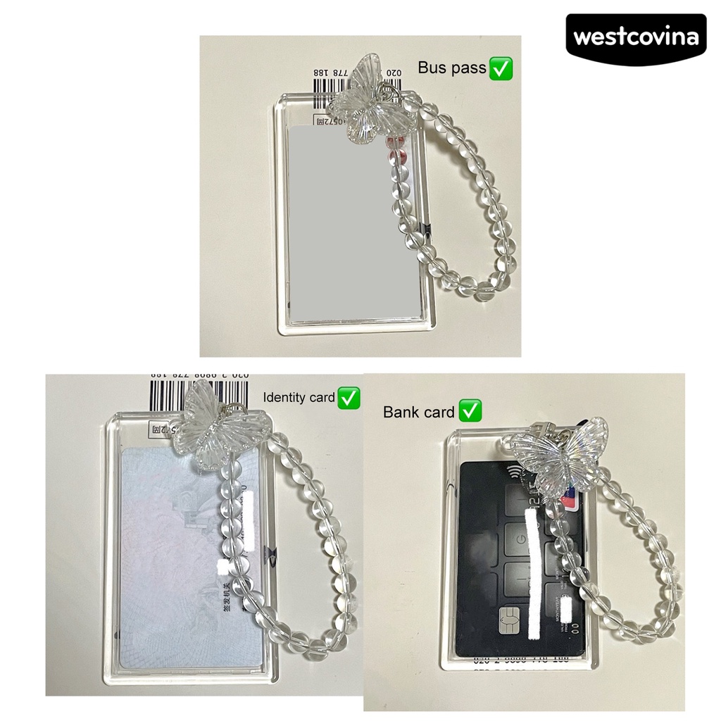 [WSTN]✎Dây Đeo Bảo Vệ Thẻ Trong Suốt In Chữ An Toàn Tiện Dụng