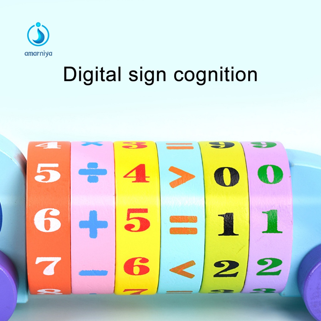 Amar Đồ Chơi Xe Đẩy Học Toán Màu Sáng In Kỹ Thuật Số Sử Dụng Hàng Ngày Giáo Dục Sớm