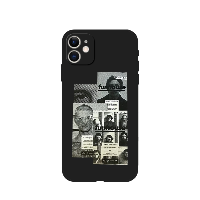 Ốp Điện Thoại Silicon Mềm Đen Hình Nam Thời Trang Cho IPhone 11 12 Pro Max 13 Mini 14 15 Pro Max X Xr 6s 7 8 Plus Xs Max Se2020 Case