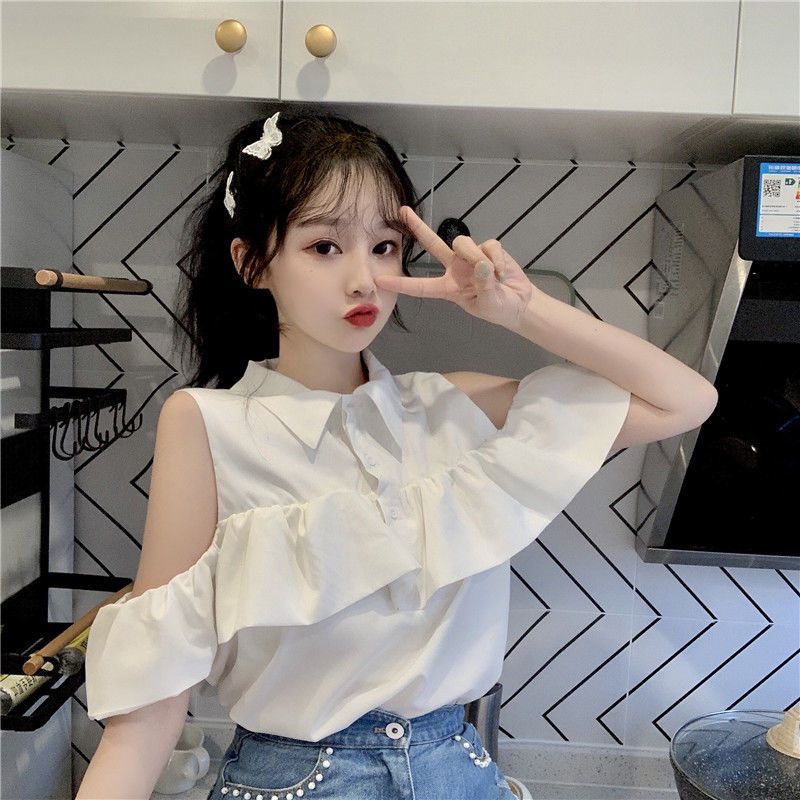 Áo Thun Tay Ngắn Hở Vai Thời Trang Dành Cho Nữ