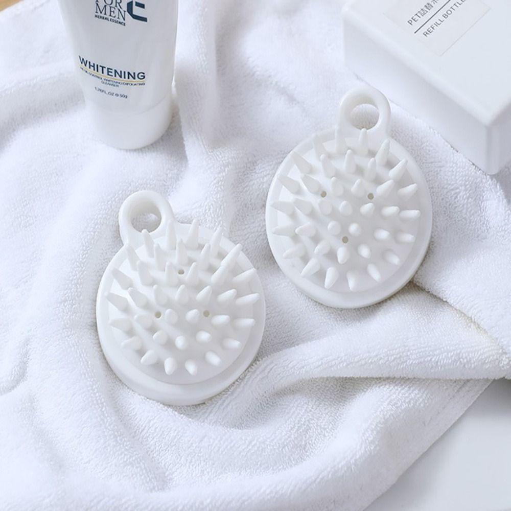 Lược Gội Đầu Cầm Tay Đầu Tròn Bằng Silicon Mềm Thoải Mái Cho Nam Và Nữ