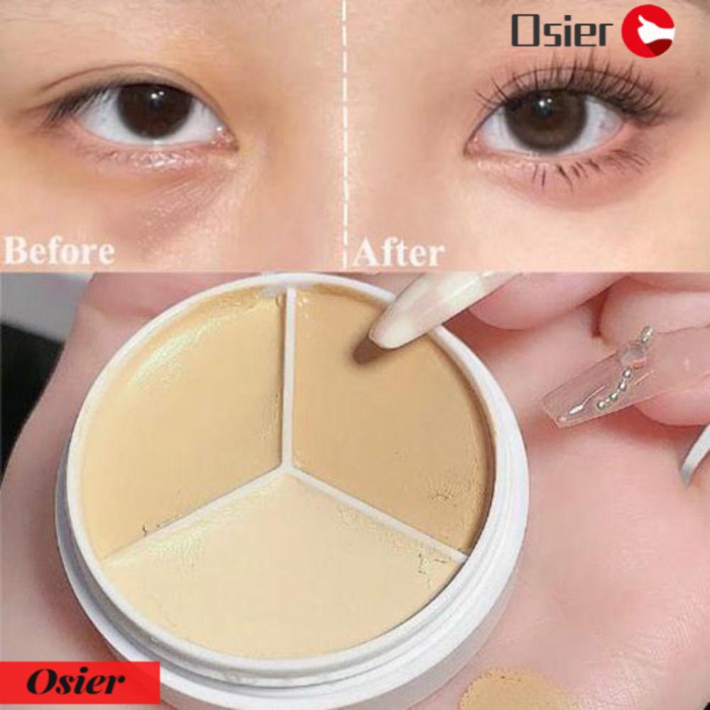 OSIER1 Bảng Kem Che Khuyết Điểm 3 Màu Che Phủ Mụn Lâu Trôi