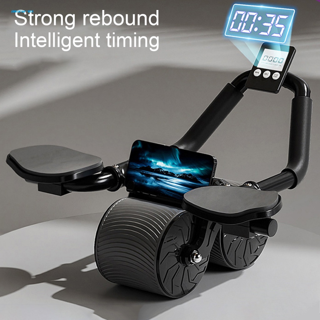 Con Lăn Tự Động Luyện Tập Cơ Bụng Có Đèn Led Hiển Thị