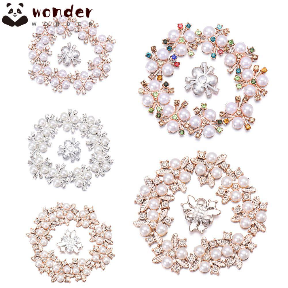 WONDER Bộ 10 Chiếc Kẹp Tóc Hình Hoa Đính Pha Lê