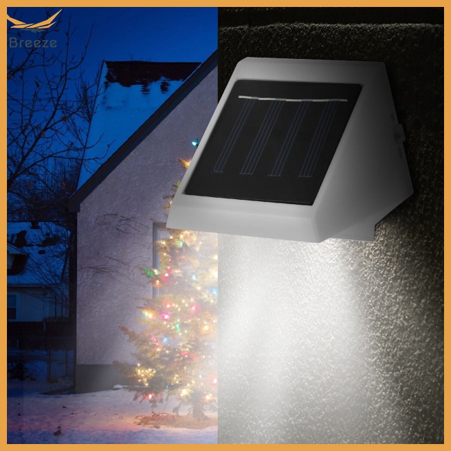 Đèn Led 4 Bóng Gắn Tường Sử Dụng Năng Lượng Mặt Trời Chống Thấm Nước Độ Sáng Cao Cho Cầu Thang / Hàng Rào / Sân Vườn