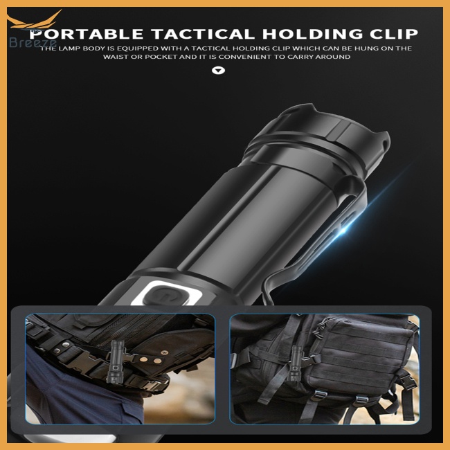 Đèn Pin Led Xhp50 Mini Siêu Sáng Có Kẹp Tiện Dụng Dùng Ngoài Trời