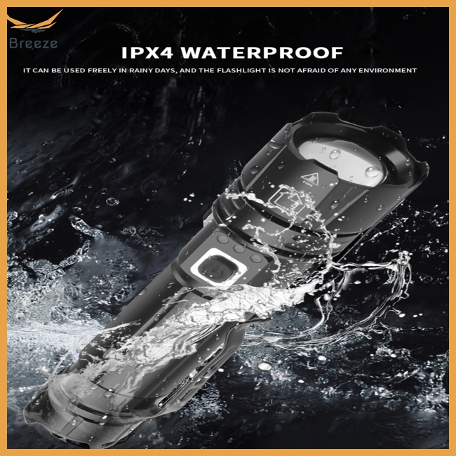 Đèn Pin Led Xhp50 Mini Siêu Sáng Có Kẹp Tiện Dụng Dùng Ngoài Trời