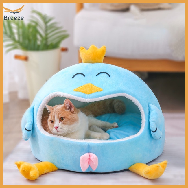 Giường Ngủ Giữ Ấm Hình Gà Hoạt Hình Cho Thú Cưng