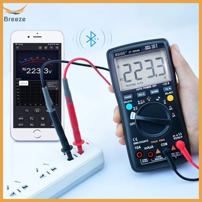 Vạn Năng Kế Kỹ Thuật Số Không Dây BSIDE True RMS Tự Động Rang