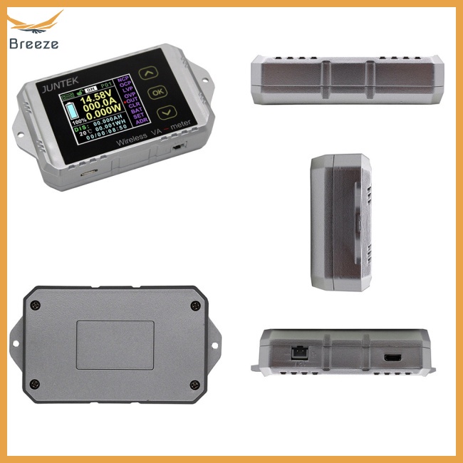 Thiết Bị Đo Điện Áp Ắc Quy Ô Tô 100V 100A 12V 24V 48V Không Dây Juntek VAT1100