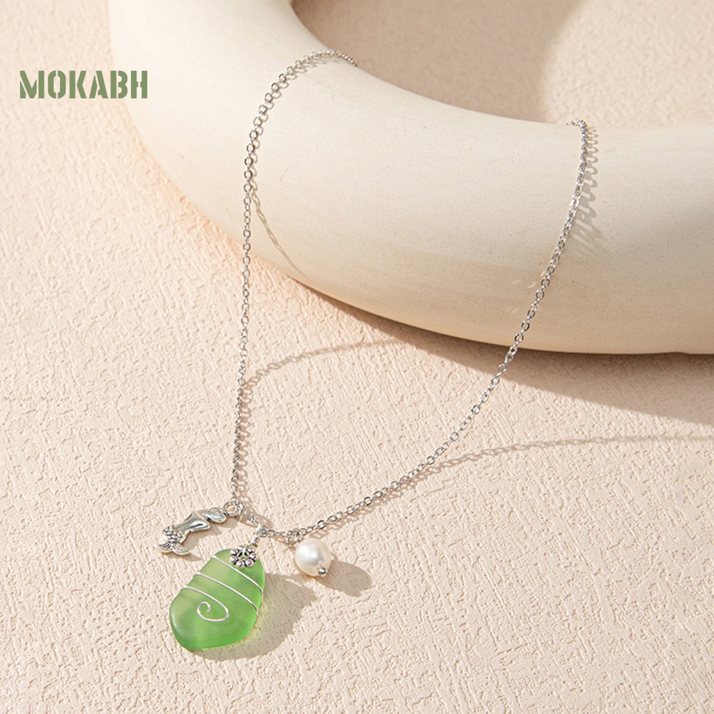 Vòng cổ Đeo Cổ Chống Mòn Chống Gỉ Có Thể Điều Chỉnh Được Kèm Mặt Dây Thời Trang Đi Biển Cho Nữ