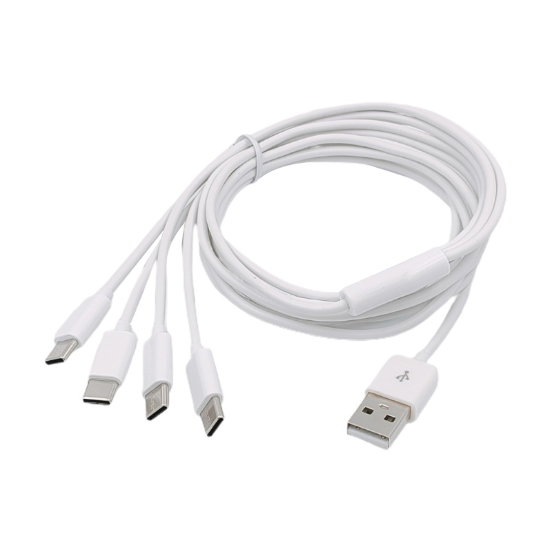 Utake Dây Cáp Sạc usb c 4 Đầu Cắm type-c Chuyên Dụng Cho Các Thiết Bị Di Động / Máy Tính Bảng